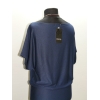 Modna sukienka z rękawem kimono niebieski/ indygo melanż
